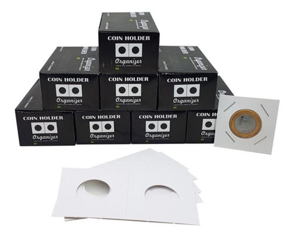Coin Holder 400 Unidades (8 Caixas De 50un) Várias Medidas 0