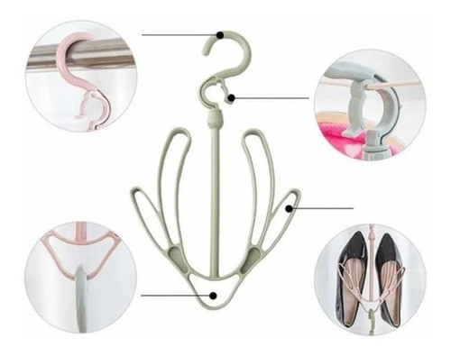 Percha Organizador Gancho Zapatos Zapatillas Colores 0