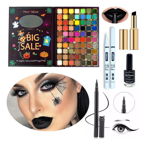 Kit De Maquillaje Para Regalo O Fiesta De Terror Halloween 0