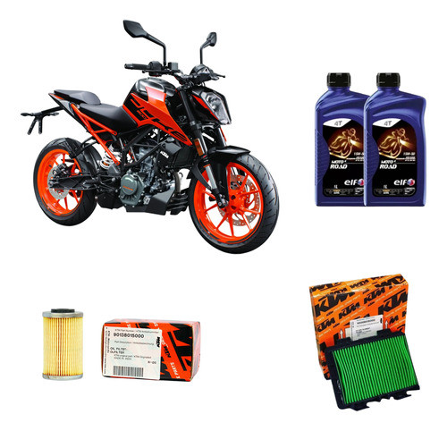 Kit De Service Original Ktm Duke 200 Aceite + Filtros 0