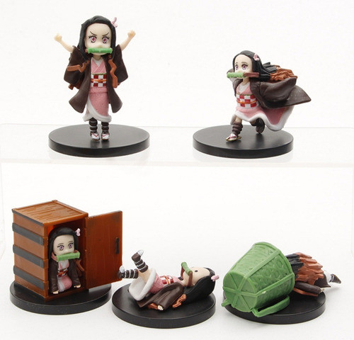 Demon Slayer-kimetsu No Yaiba Muñecos X 5 Figura Chibi 0