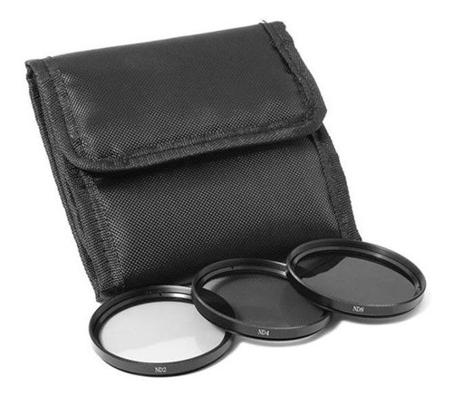 Kit De Filtro Nd2 + Nd4 + Nd8 + Case 82mm Nikon Sony Canon 0