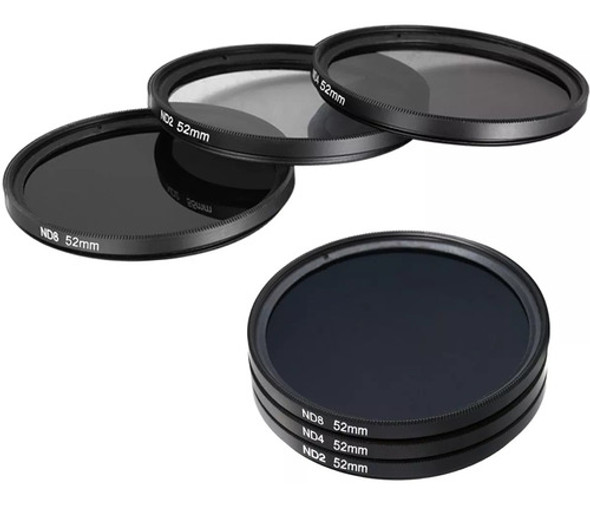Kit De Filtro Nd2 + Nd4 + Nd8 + Case 82mm Nikon Sony Canon 1