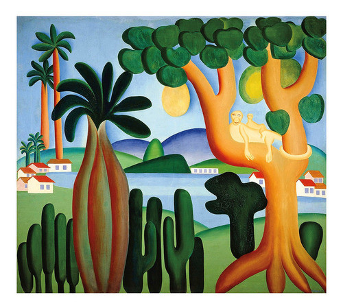Lamina Fine Art Cartao Postal Tarsila Do Amaral  55x60 Myc 0