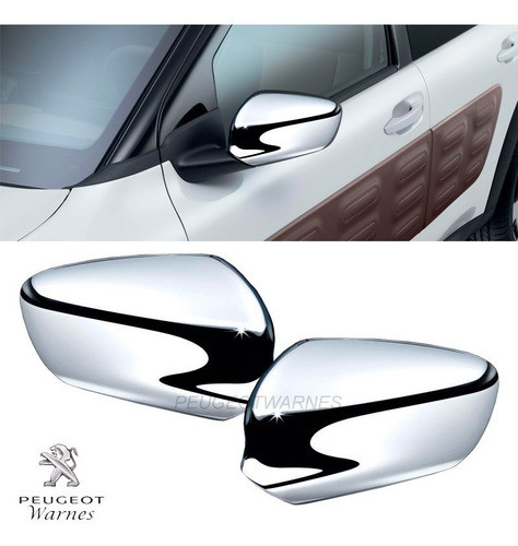 Juego Cachas Espejo Cromadas Orig Citroen C4 Cactus 2017-18 0