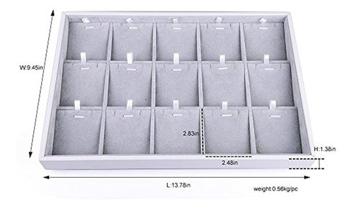 Bandeja Organizadora De Joyas De Terciopelo Oirlv Apilable B 1