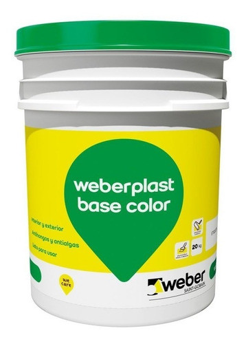 Weberplast Base Color Gris Perla Revestimientos 20kg Sibaco 0