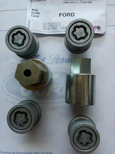 Tuercas Antirrobo Ford Ranger 2013-2018 Original Inviolabl 0