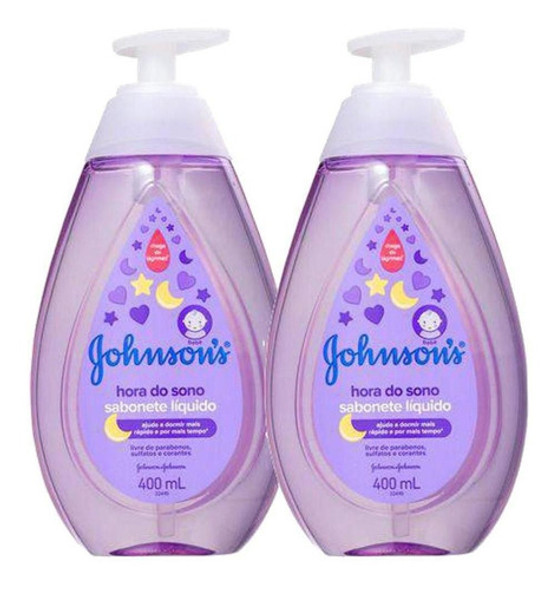 Kit 2 Sabonete Líquido Johnson's Baby Hora Do Sono 400ml 0 Kit 2 Sabonete Líquido Johnson's Baby Hora Do Sono 400ml 0