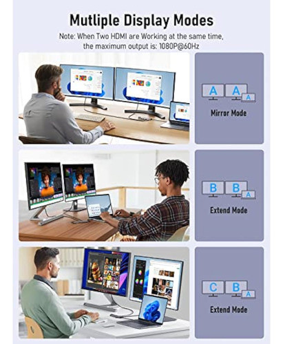 Lemorele Estación De Acoplamiento Para Portátil 1