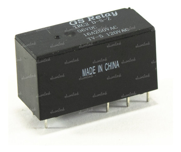 5 Reles Bobina 6v 16a 250v 1 Inversor Trc2 D-s-z 0