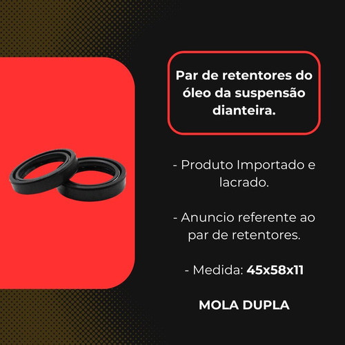 Retentor De Suspensão 45x58x11 45 X 58 X 11 Oferta 1
