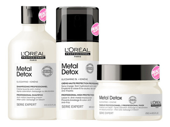 Kit Shampoo, Crema Protectora Y Mascara Loreal Metal Detox 0 Kit Shampoo, Crema Protectora Y Mascara Loreal Metal Detox 0