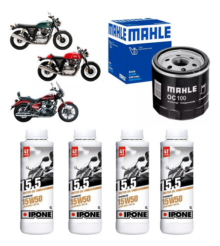 Kit Service Royal Enfield Interceptor 650 Filtro+ipone Sia++ 0