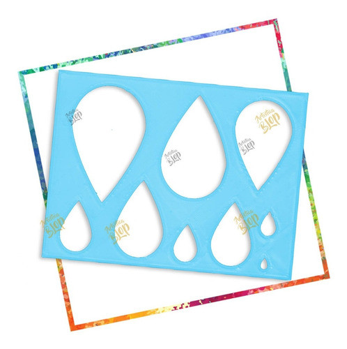 Stencil Plantilla Gotas Lluvia Petalo Deco Pared Fibro Arte 0