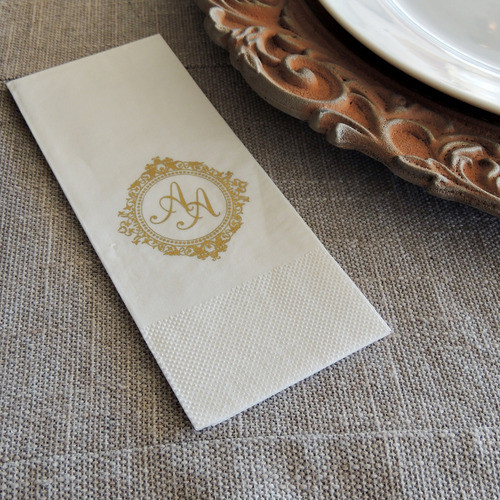 300 Guardanapos Personalizados Folha Dupla 40x40cm Premium 1