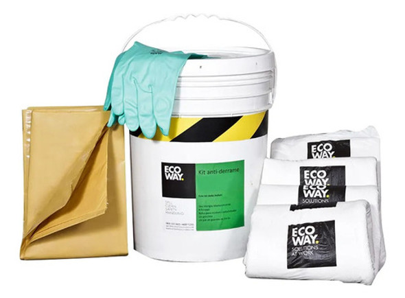 Kit Contención Ecoway Antiderrame Universal Homologado X20l. 0