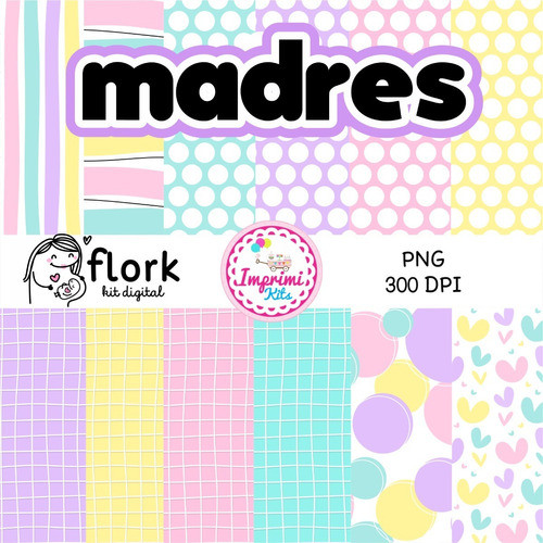 Kit Flork Dia De La Madre Imagenes Cliparts Y Fondos Png #2 1