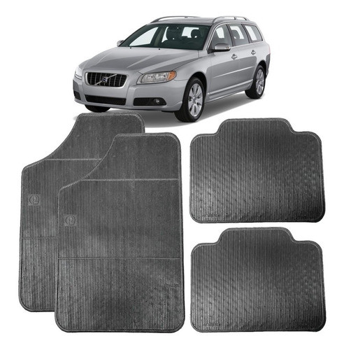 Tapete Carro Borracha Pvc Volvo V70 - 4 Peça Ruchi 0