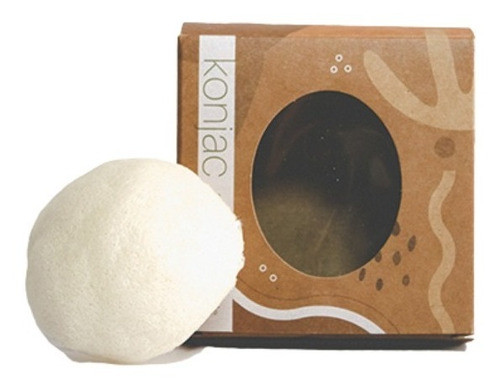 Konjac Esponja Facial - Natural - Piel Normal - Sustentable 0