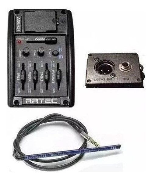 Preamplificador Para Guitarra Artec Age-ch Con Eq De 5 Band 1