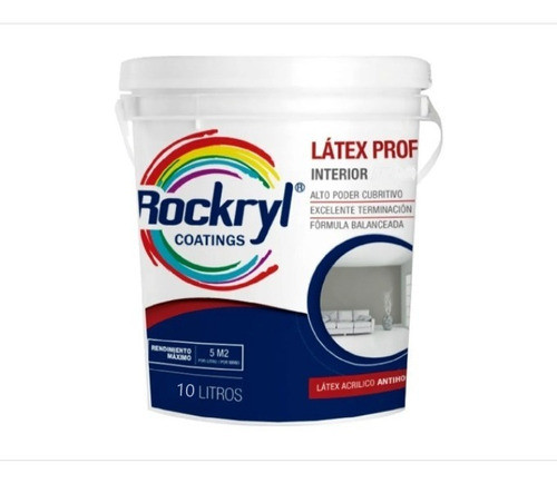 Pintura Latex Interior Con Color Fuerte 20 Litros Rockryl® 0