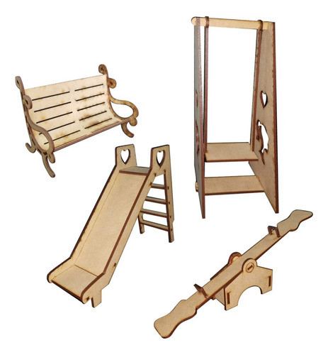 Combo Juegos De Plaza Para Muñecas Articuladas De 29 Cm 0