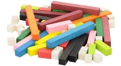 Regletas Plasticas  Matemática Estimulación 121 Pzas Cálculo 0