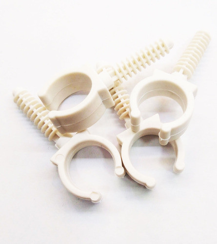 Grampa Tarugo Fijación Pvc Blanco Caños 1 Pulgada Idt X 50 0