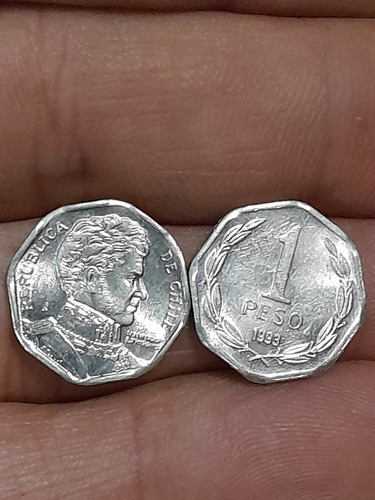 Monedas 1 Peso.chilena Infra Año 1993 !!!! 0