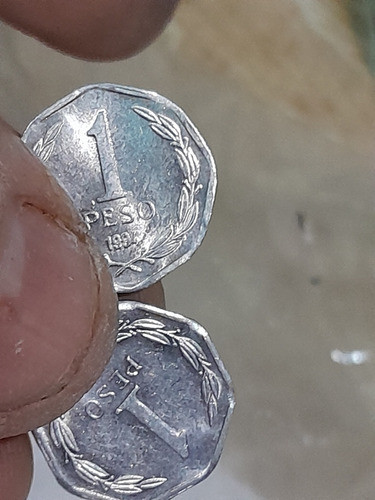 Monedas 1 Peso.chilena Infra Año 1993 !!!! 1