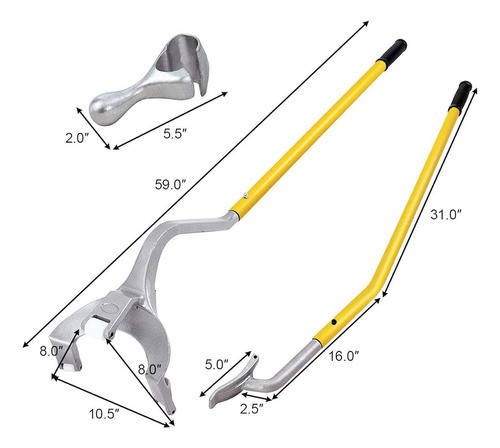 Desmontadora De Neumáticos Goplus, Kit De Herramientas De De 1