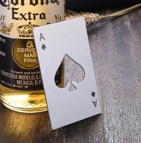 Destapador X 45 Abridor Carta Poker As Naipe Metal Souvenirs 1
