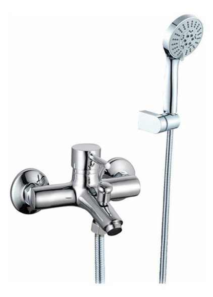 Ducha Exterior Con Volante Palito Con Telefono, Flexible Y S 0