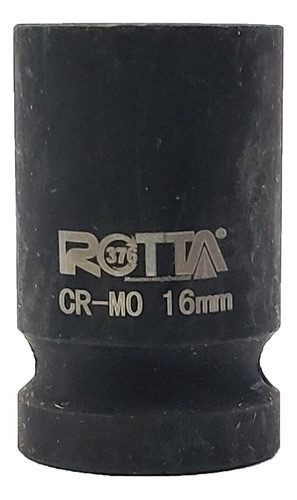 Soquete De Impacto 1/2 Pol Sextavado Curto 16mm Rotta 376 0