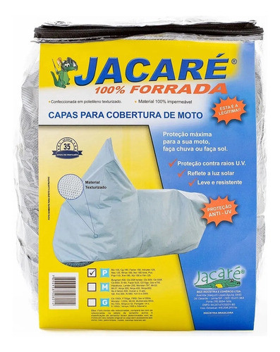 Capa Cobrir Moto Jacaré 100% Forrada - Biz 125 0