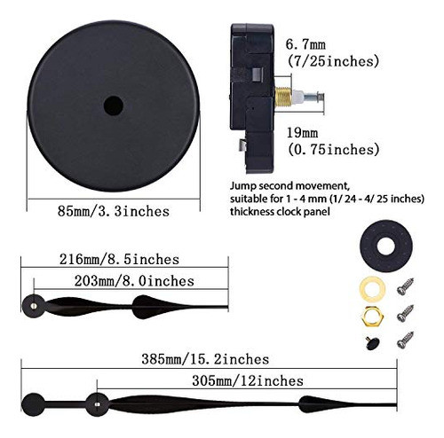 Reloj Diy Reloj Grande Manos 3d Reloj Para Cocina Oficina Y 0