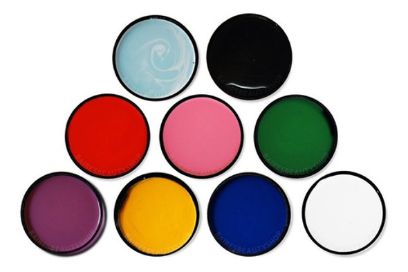 6 Potes Maquillaje Artistico Cremoso Fiestas Disfraz Ideal Niños  Patin Baile Cumpleaños Ydnis 0