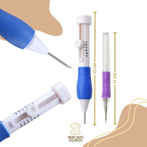 Kit Agulha Mágica Ponto Russo Estojo + 05 Bastidores Bordado 1