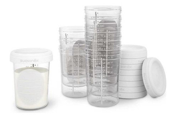 Set X 10 Recipientes Suavinex De Almacenje De Leche Materna 0