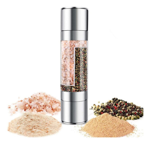Molino De Sal Y Pimienta De Acero Inoxidable Con Rotor Cerám 0