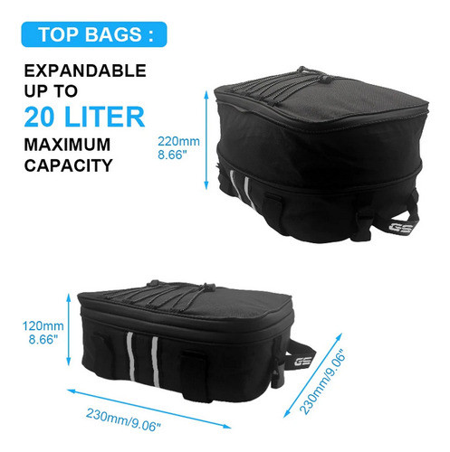 Bolsa Top Bag Impermeável Expansível 20 Litros 1