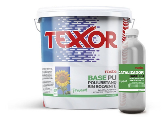 Base Pu Sin Solvente - Bicapa - 1lts Color. Texxor 0