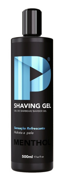 Shaving Gel De Barbear Play Barber 500g Mentolado Kit 3 Unid 1
