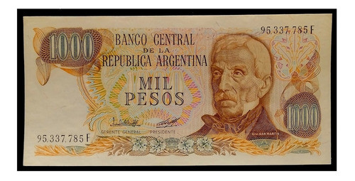 Argentina 1000 Pesos Ley 1980 F Sc Bot 2451d Fil C 1