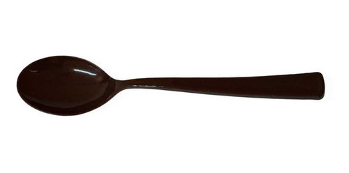 Mini Colher Sobremesa 13cm Marrom Carber C/50 Un 0