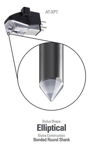 Audio Technica At Xp7 1 2 Mount Elliptical Phono 1