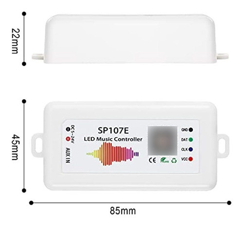 Rgbzone Sp107e Controlador De Música Led Bluetooth Para Tira 1