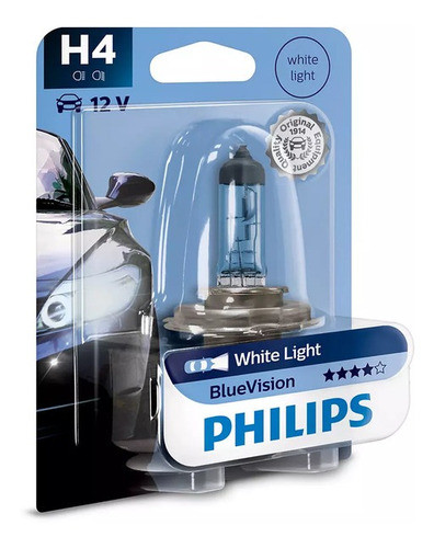 Lampara H4 Philips Blue Vision Simil Xenon Honda Wave 110 0