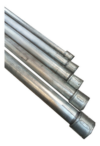 Caño Galvanizado Iram 2502 Ø 1/2 Barra 6,4 Mts Roscado 0